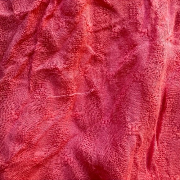 WET SEAL Mini Coral Pink Fit & Flare Dress, Eyelet Style Fabric - Medium - Picture 9 of 14